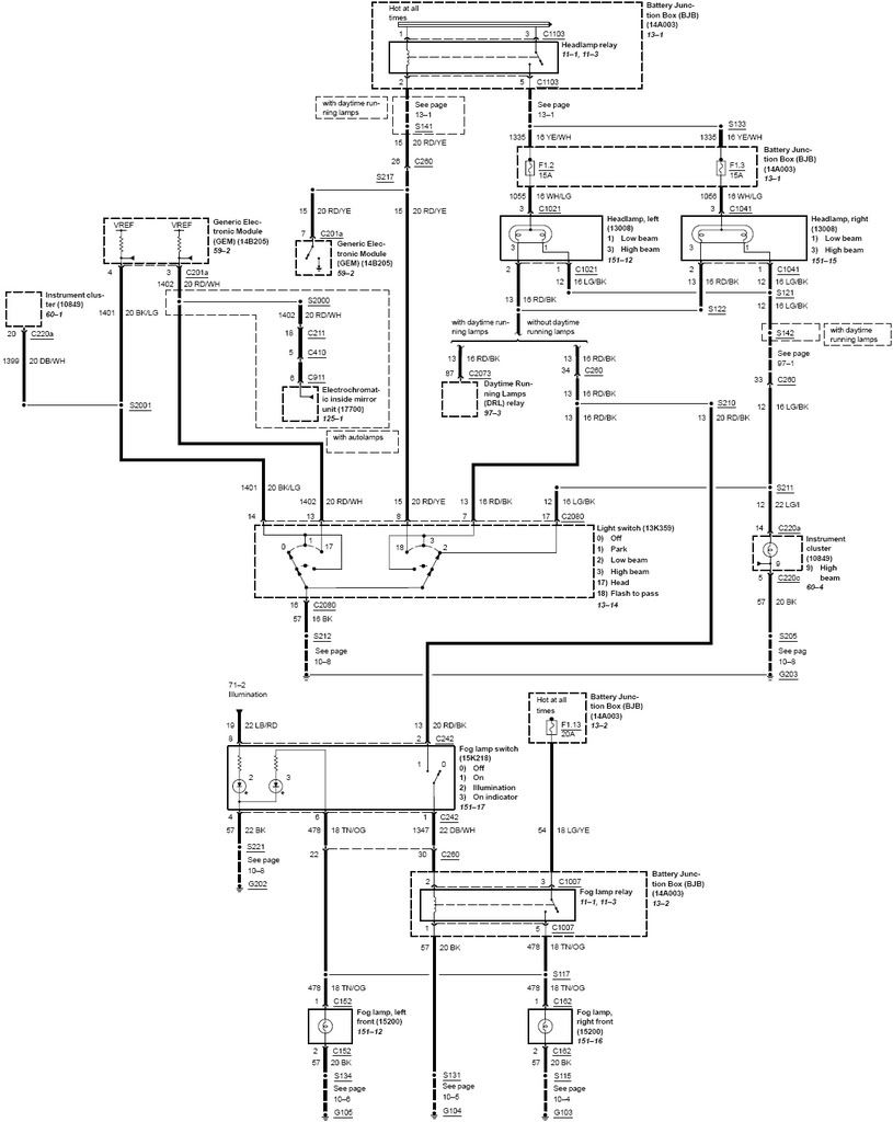 2001 Ford escape schematic