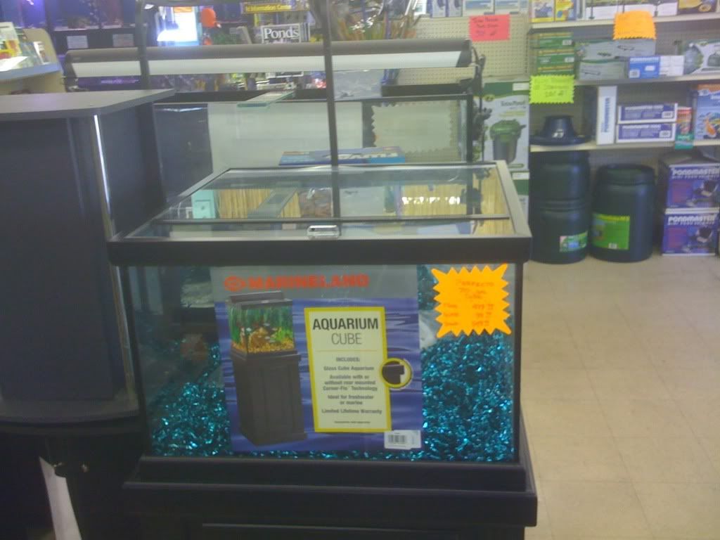 new marineland cube tanks