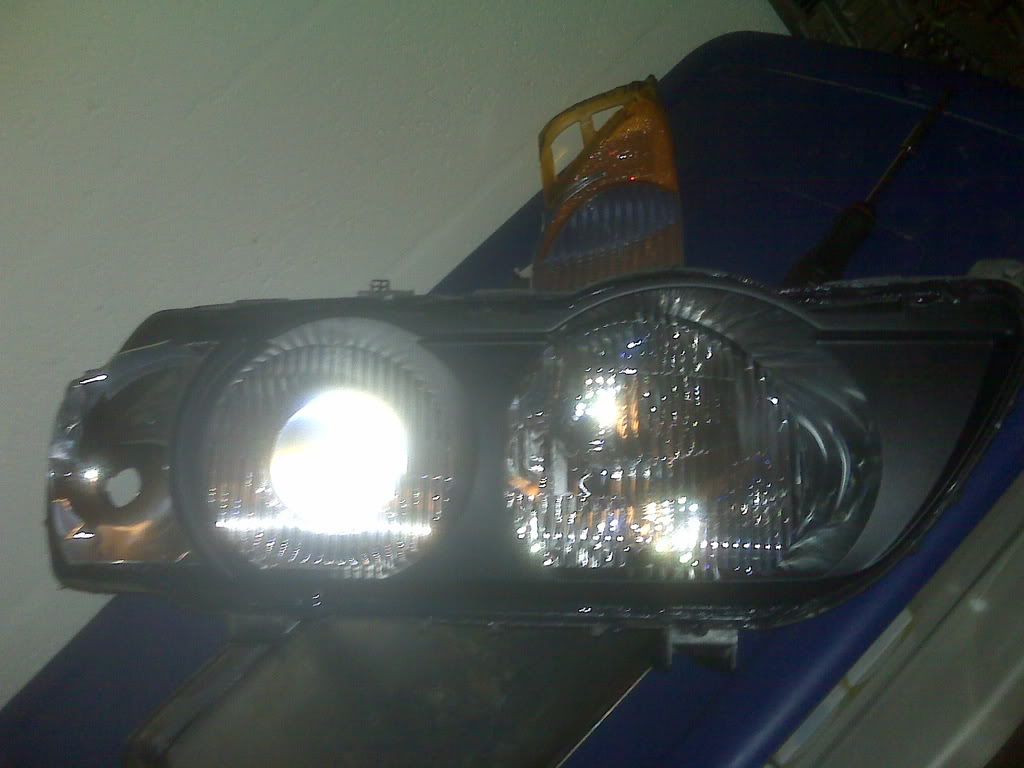 Baking Headlights remove black frame