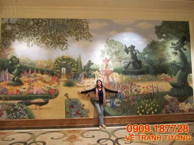 Vẽ tranh tường giá rẻ, quán cà phê, karaoke, bar, nhà trẻ, nhà hàng, shop - 25