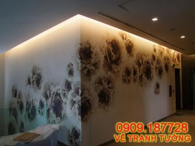 Vẽ tranh tường giá rẻ, quán cà phê, karaoke, bar, nhà trẻ, nhà hàng, shop - 36