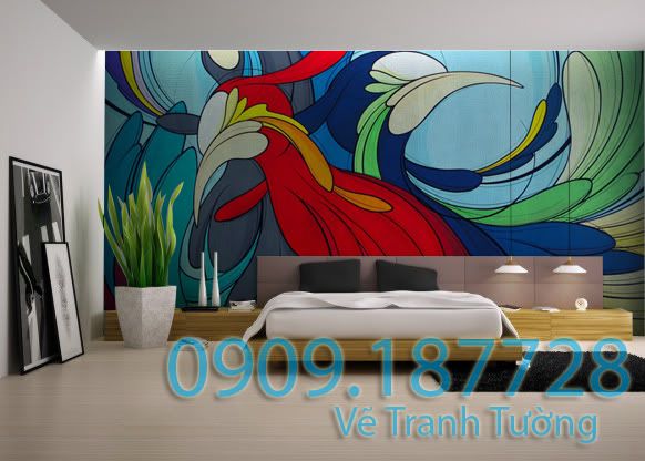 Vẽ tranh tường giá rẻ, quán cà phê, karaoke, bar, nhà trẻ, nhà hàng, shop - 16