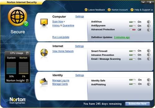 Norton Internet Security 2010 17.1.0.19 full