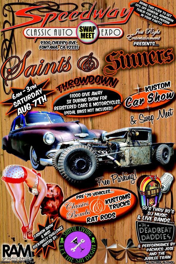 saints and sinners throwdown flyer