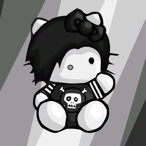 hello kitty emo cartoon