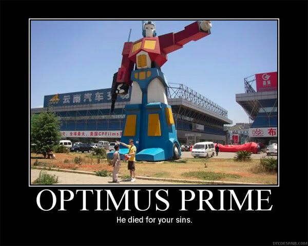 optimus prime photo: Optimus Prime motivator optimus_died.jpg