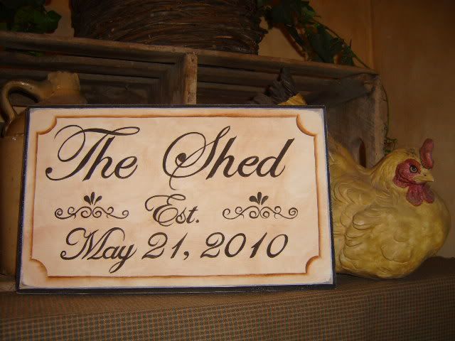 Details about Country Wood Sign THE SHED Custom Signs Garden Decor