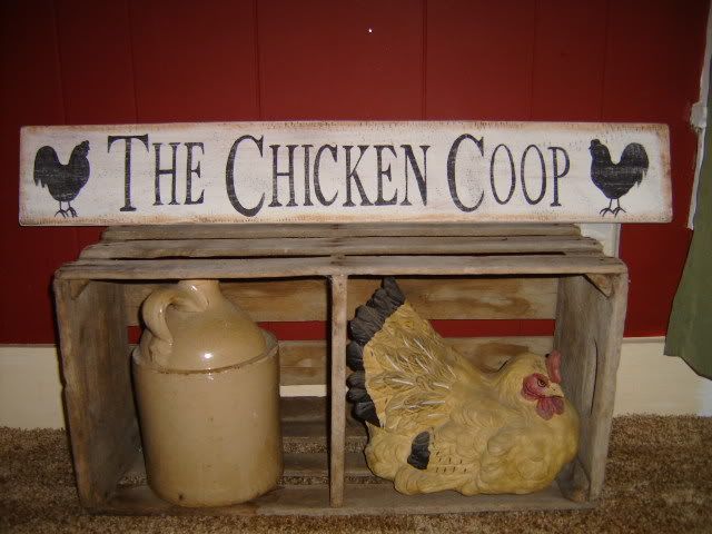 Details about Primitive CHICKEN COOP Country Wood Sign Signs Decor