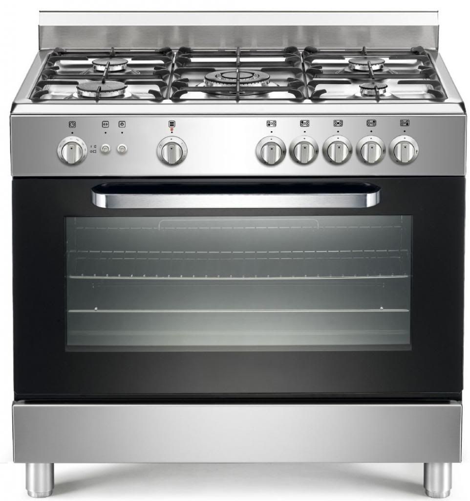 5 Flammen Gasherd GAS - Backofen Profiqualität Erdgas u. Propan