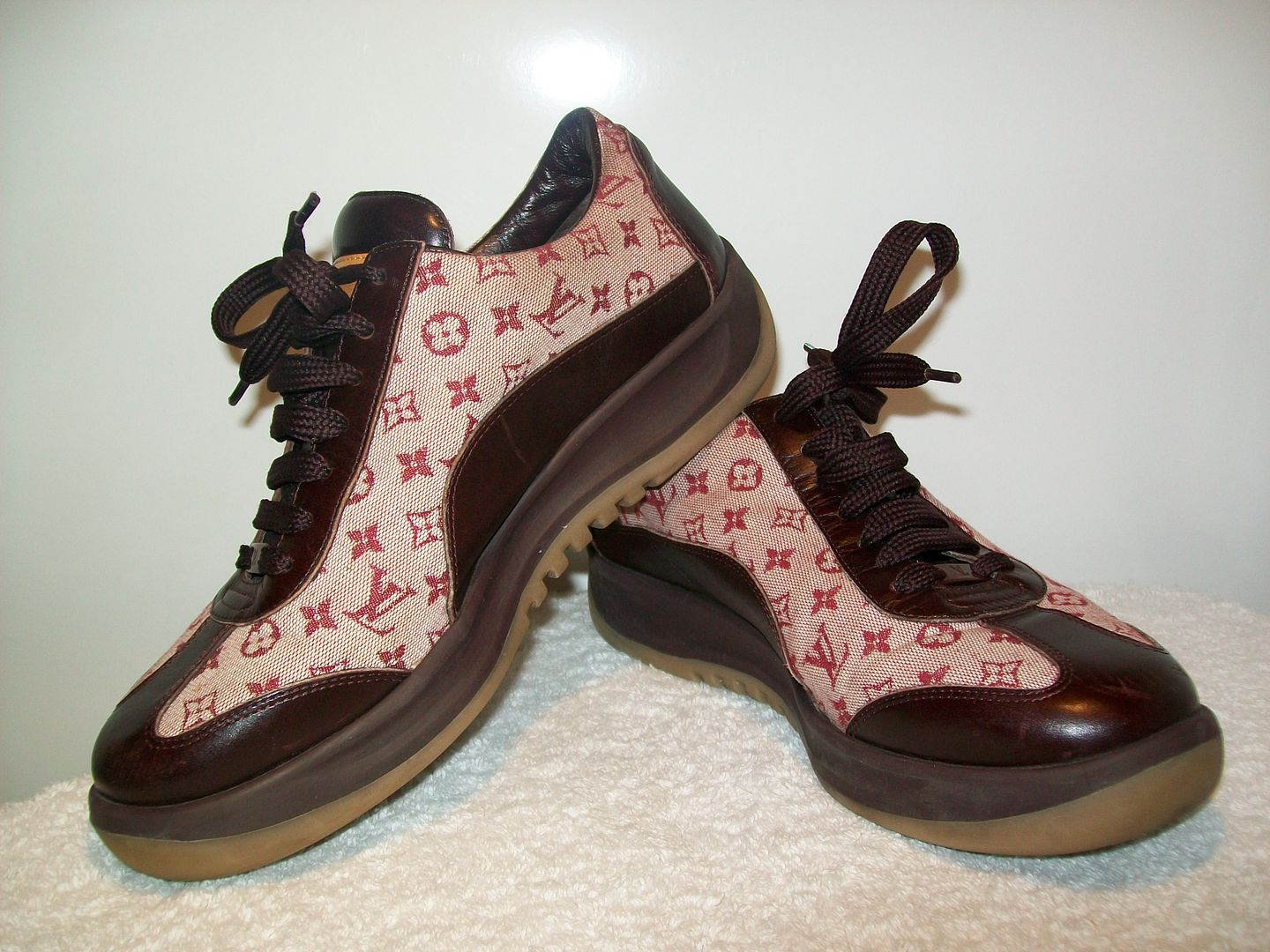 LOUIS VUITTON Women Monogram Sneaker Shoes Sz 6.5 | eBay