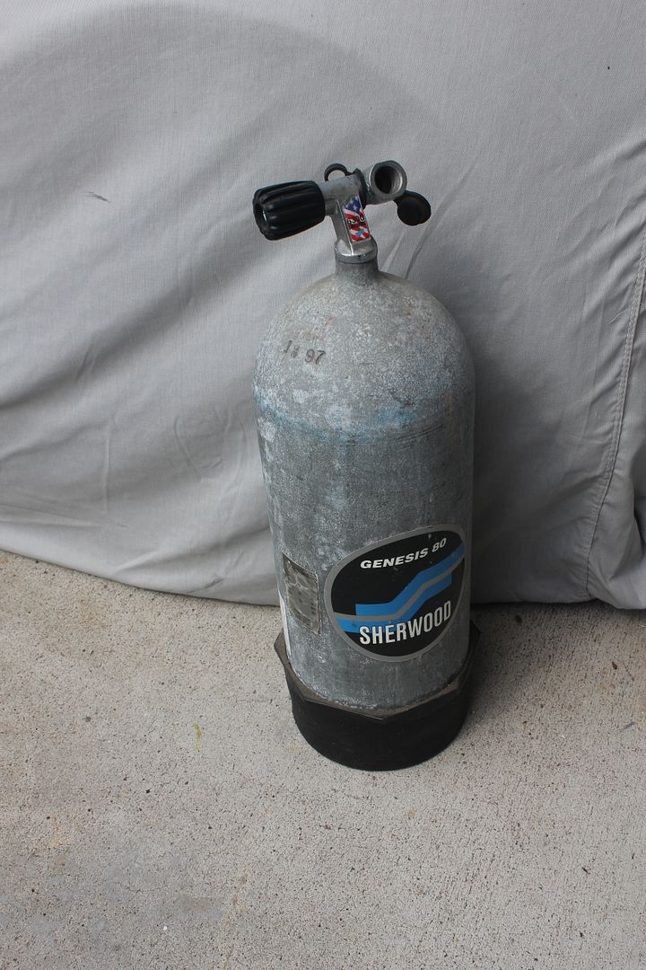 SHERWOOD 80 GENESIS Galvanized Steel Scuba Diving Tank eBay