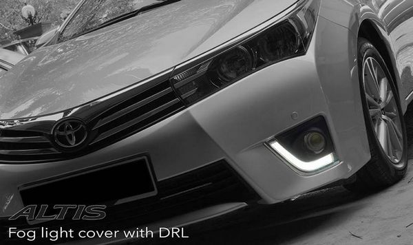 Order TOYOTA ALTIS 2014 2015 3 in 1 LED Light Bar Day Time Running Light DRL, Auto Dimmer, Auto On Fog Lamp Cover