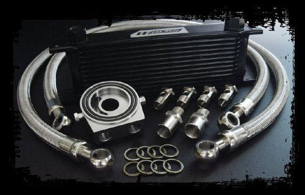 Buy WORKS ENGINEERING 2 in 1 Engine Oil Cooler Kit with Oil Filter Relocate Adaptor [W-OCK]