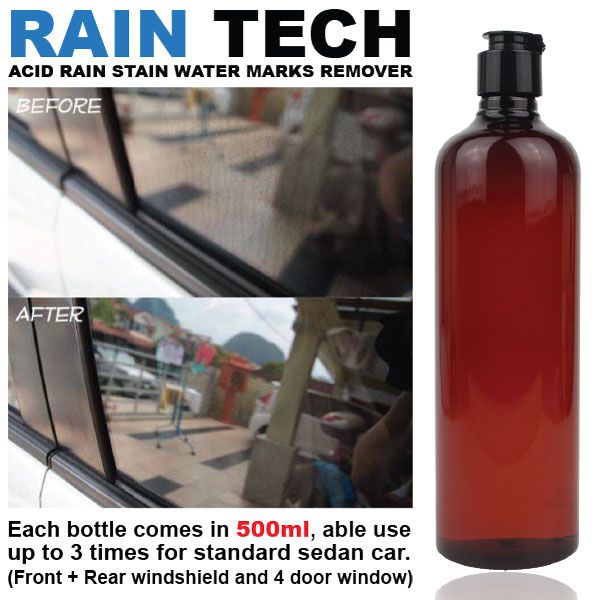 Buy RAIN TECH Acid Rain Stain Water Marks Remover Car Wind Screen