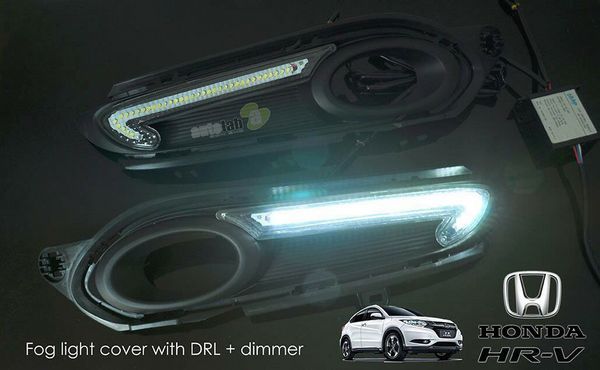 Buy Now HONDA HRV 3 in 1 LED Light Bar Day Time Running Light DRL, Auto Dimmer, Auto On Fog Lamp Cover