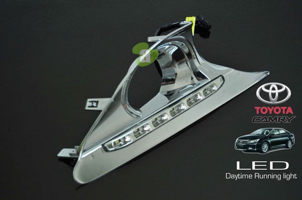 Get TOYOTA CAMRY XV-50 2012 2013 2014 2015 3 in 1 LED Light Bar Day Time Running Light DRL, Auto Dimmer, Auto On Fog Lamp Cover