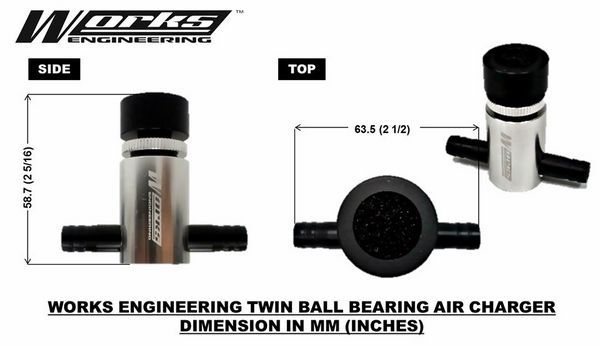 Get Online WORKS ENGINEERING Twin Ball Bearing Air Charger for N/A and Turbo