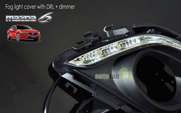 Get MAZDA 3 BM 2014 2015 3 in 1 LED Day Time Running Light DRL, Auto Dimmer, Auto On Fog Lamp Cover