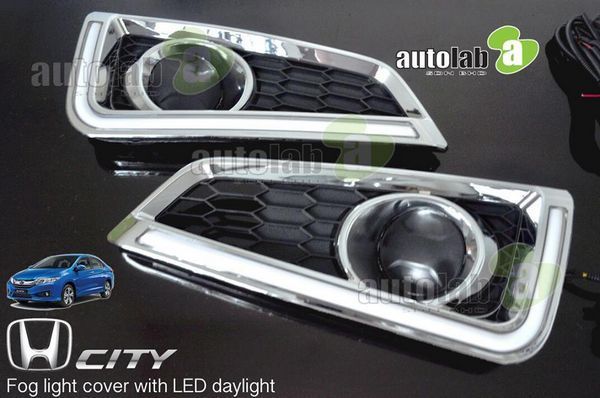 Get Purchase HONDA CITY 2014 2015 3 in 1 LED Day Time Running Light DRL, Signal, Auto On Fog Lamp Cover