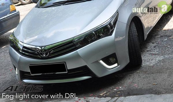 Buy TOYOTA ALTIS 2014 2015 3 in 1 LED Light Bar Day Time Running Light DRL, Auto Dimmer, Auto On Fog Lamp Cover 1