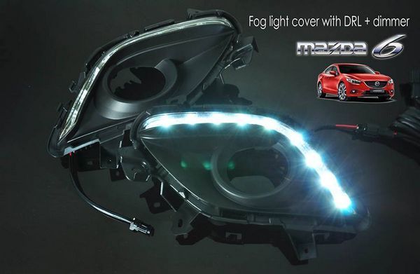 Buy MAZDA 3 BM 2014 2015 3 in 1 LED Day Time Running Light DRL, Auto Dimmer, Auto On Fog Lamp Cover