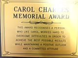 Carol Charles Memorial Award 1