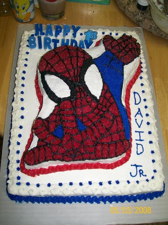 spiderman 3d cake. Spiderman 1st Birthday Cake