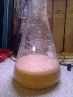 the airlock is bubbling,