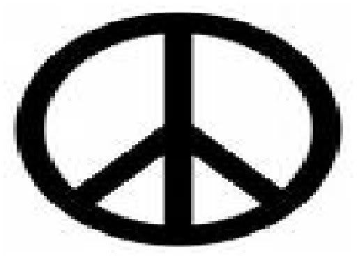 el signo de amor y paz. simbolo amor y paz. simbolo