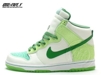 ONE FIVE F: Nike Dunk High Premium Glow in the Dark