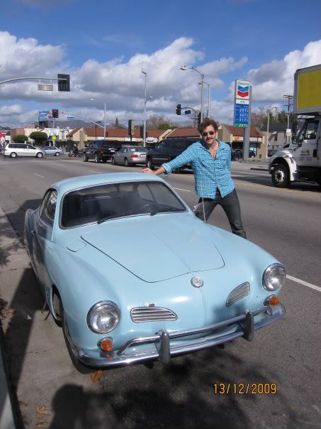 Chris has put his baby blue 1969 VW Karmann Ghia on the market for the 