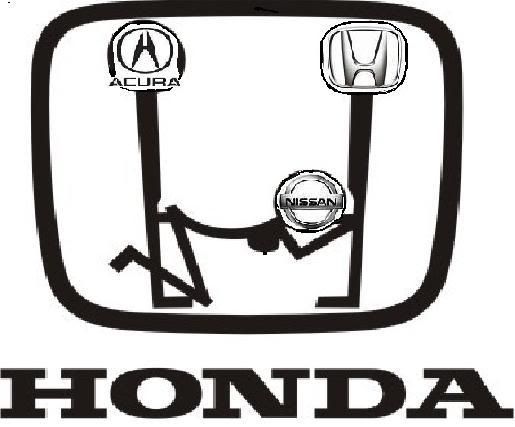 Funny honda emblem