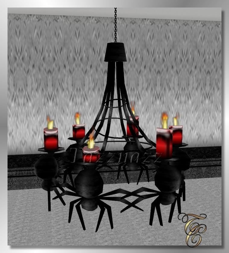 black iron spider chandelier