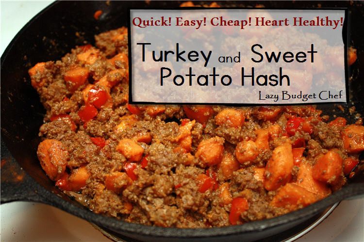 heart healthy turkey and sweet potato hash recipe