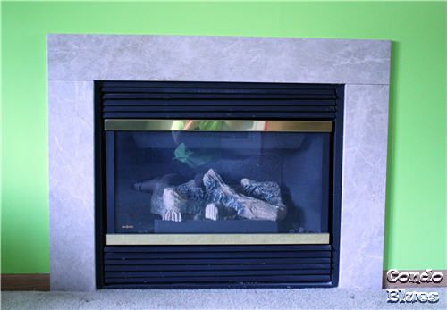 how to paint a gas fireplace surround