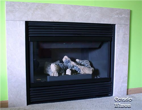 how to update a gas fireplace with paint