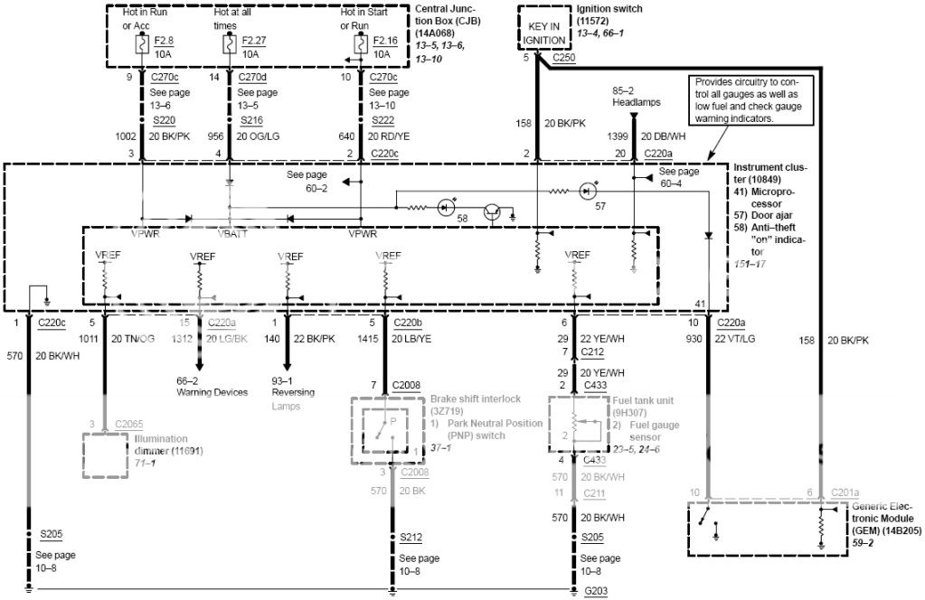 2003 Ford escape wiring schematic #5