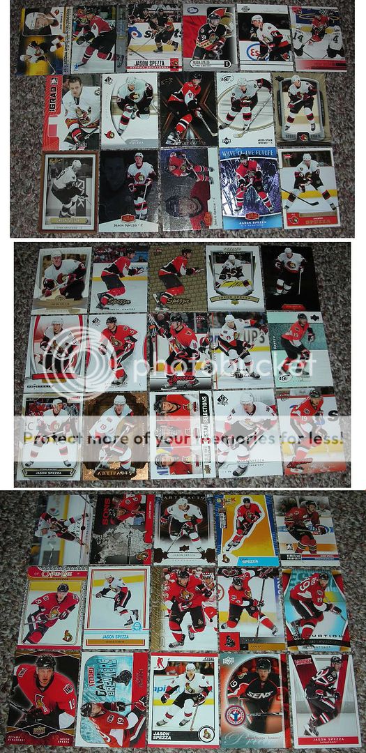 Jason Spezza 46 card lot Senators w/Flair Showcase #291  