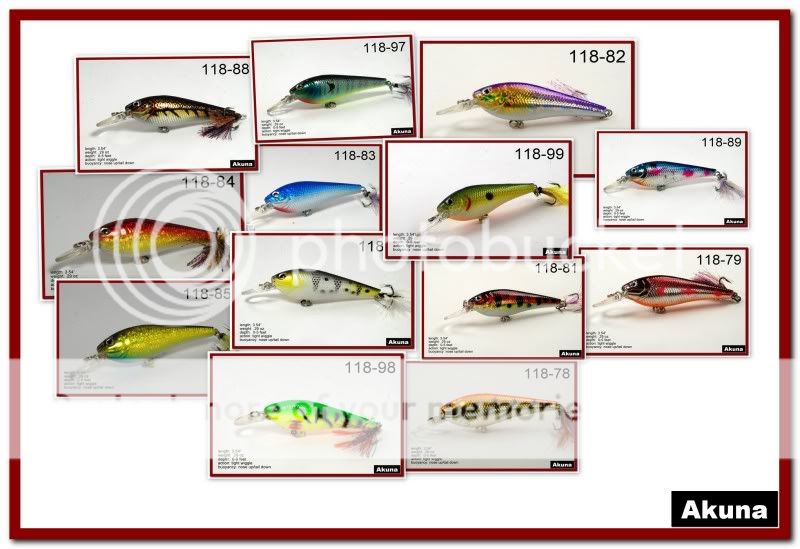   for largemouth bass, walleye, northern pike, stripers, and salmon