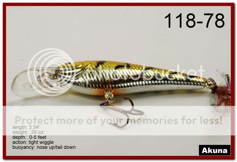 This lure is ideal for largemouth bass, walleye, northern pike 