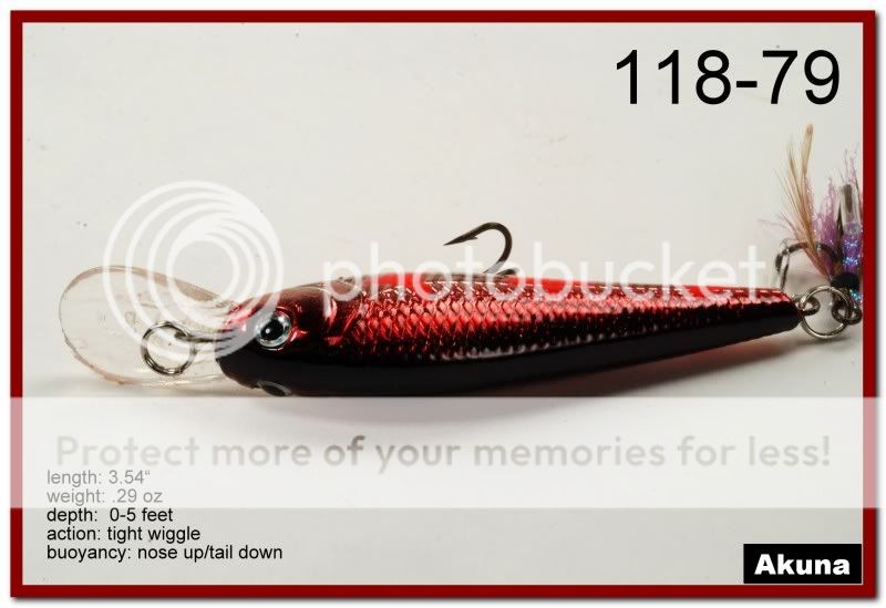   Metallic Burgundy Shad Bass Pike Trout Fishing Lure Crankbait Tackle