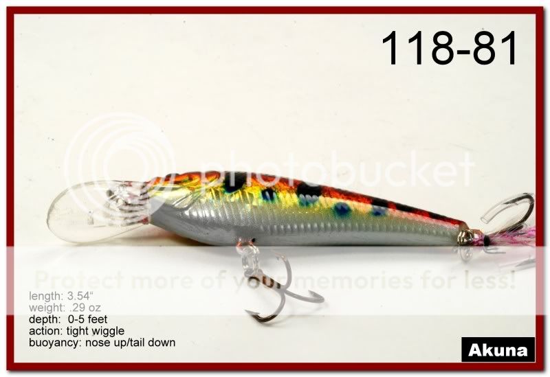 This lure is ideal for largemouth bass, walleye, northern pike 