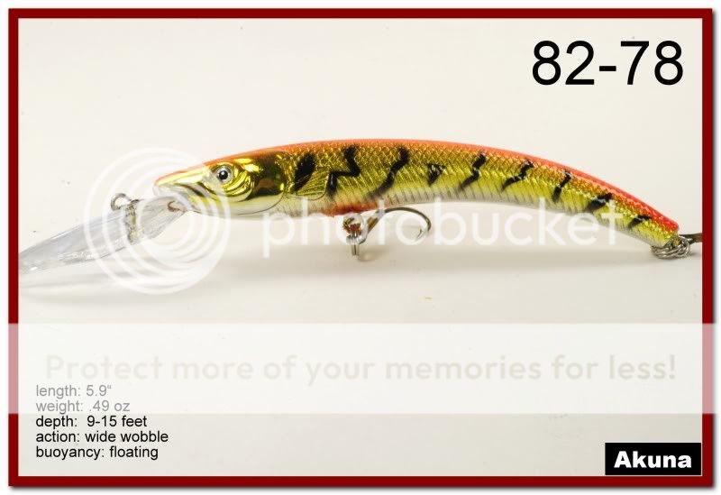   15 Holographic 5.9 Deep Diving Pike Bass Walleye Fishing Lure  