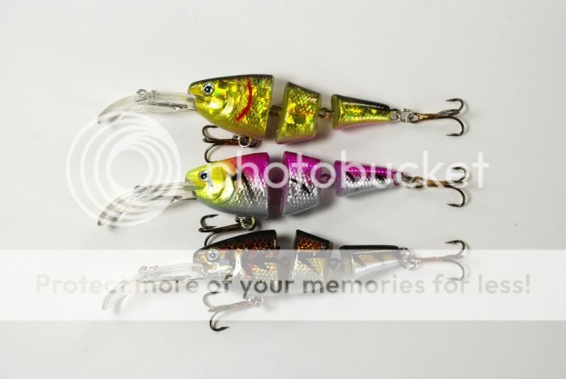 These fishing lures have great swimming actions and are some of the 