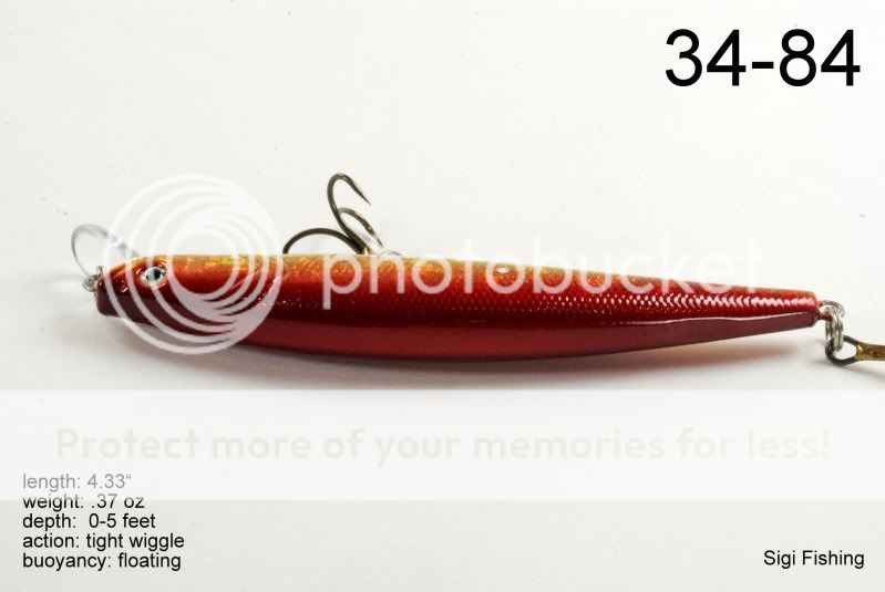 New Holographic Red Bass Pike Minnow Fishing Lure  