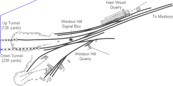 Windsor Hill tunnels and viaduct, near Maesbury, August '09