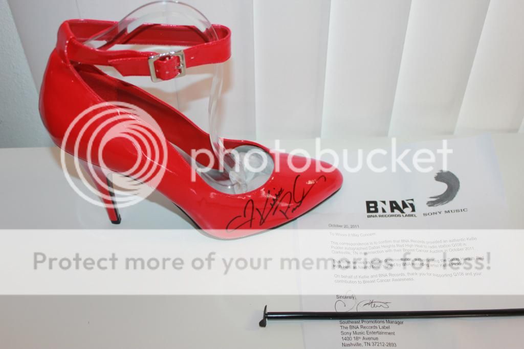 Kellie Pickler Autograph Signed Red High Heel Shoe