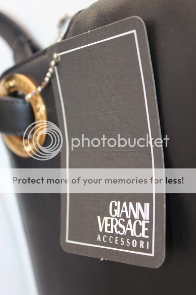 Gianni VERSACE Leather MEDUSA HEAD Satchel Shoulder BAG  