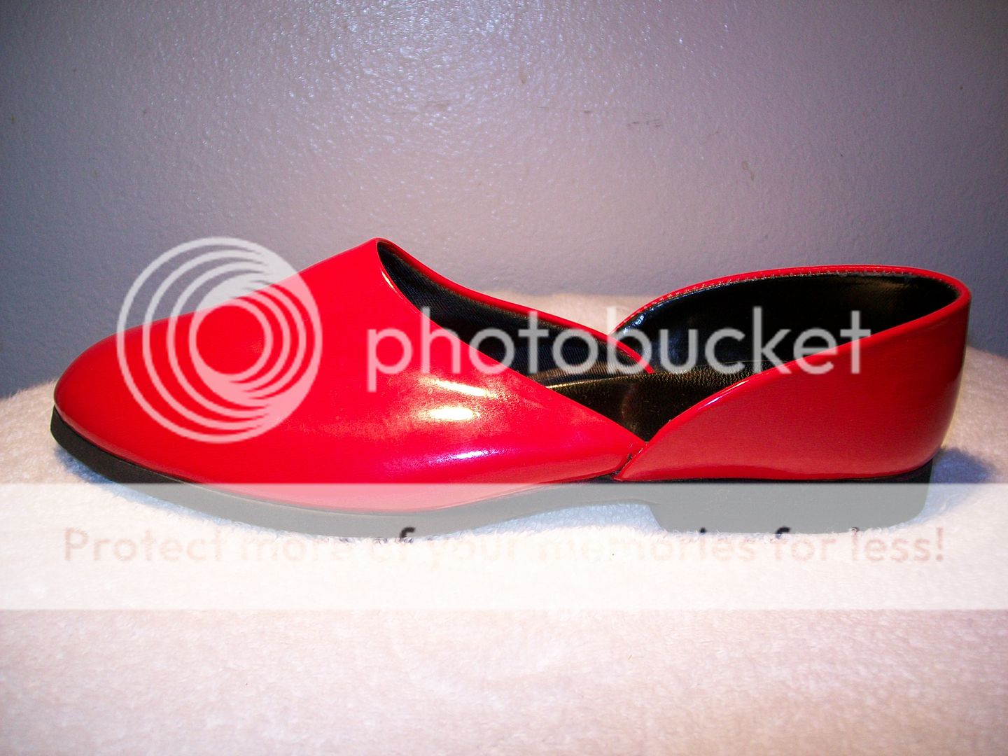 DUNHILL Vtg 70s Mens RED Euro Disco Patent SHOES Sz 8  