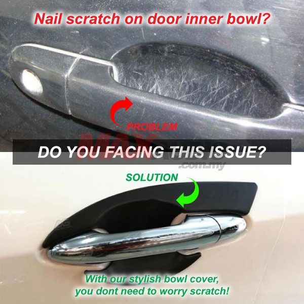 Buy MOST PERODUA PROTON Matte Black Door Handle Inner Bowl 